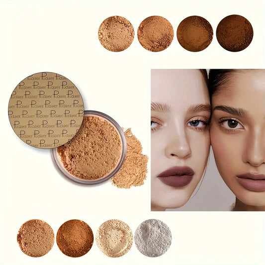 8 Color Long-Lasting Oil Control Matte Loose Face Powder - Invisible, -Matte Finishing Powder For Setting Foundation Makeup