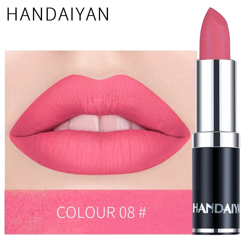 12 Colors Matte Lipstick Long Lasting High Pigment Velvet Soft Full Coverage Lip Makeup Nude Red Sexy Women Beauty Cosmetics