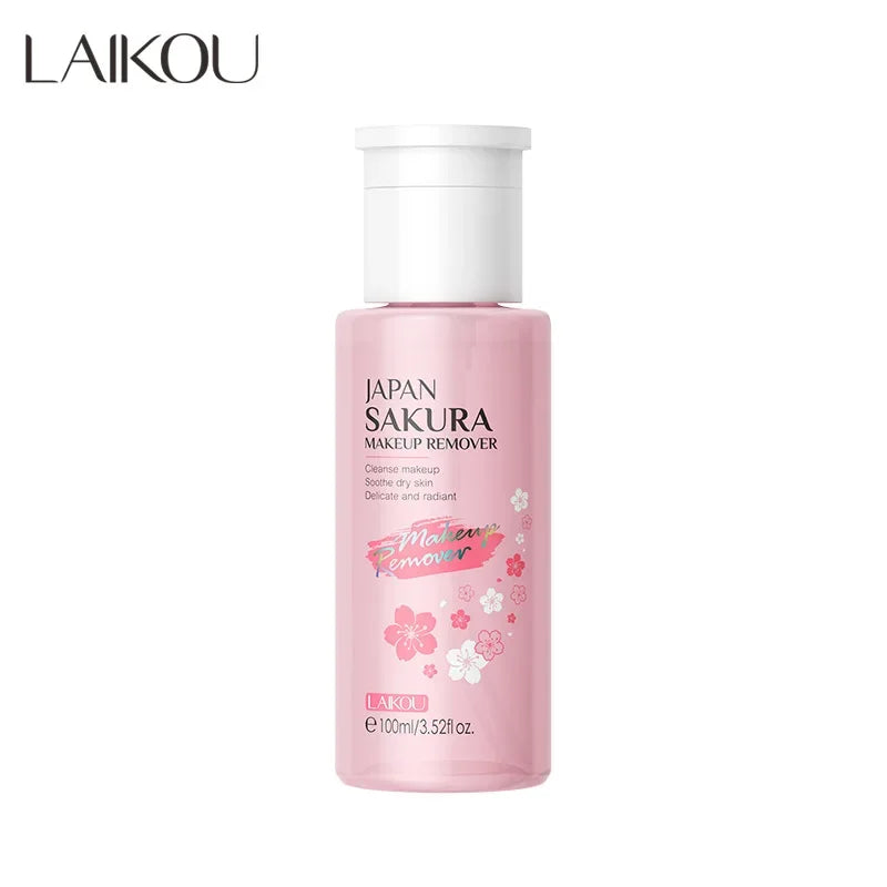 100ml Japan Sakura Makeup Remover Water Cherry Blossom Extract Deep Cleaning Face Pores Refreshing Gentle Moist Make up Remove