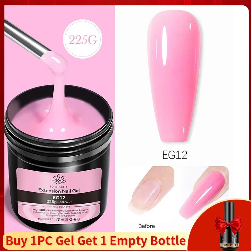 BORN PRETTY 250g Super Top Coat Gel Nail Polish Base Gel Matte Top Coat Semi-Permanent Varnish Soak Off Nail Art Functional Gel