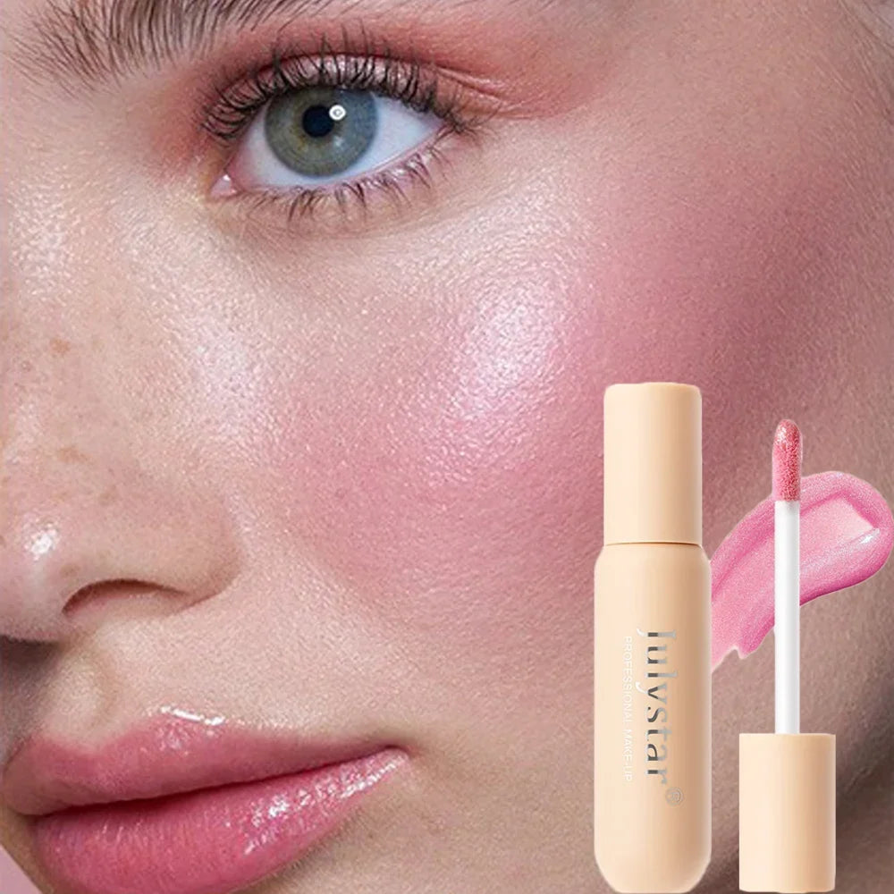 Blush Highlighter Stick Face Liquid Blusher Natural Cream Cheek Eye Tint Peach Blush Contour Brighten Cheek Rouge Cosmetics