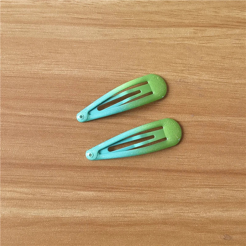 20Pcs/Lot Hair Accessories Powder Dripping Hair Clip Candy Barrette Korean Fashion Solid Hairclip Headdress Hairpins for Girls