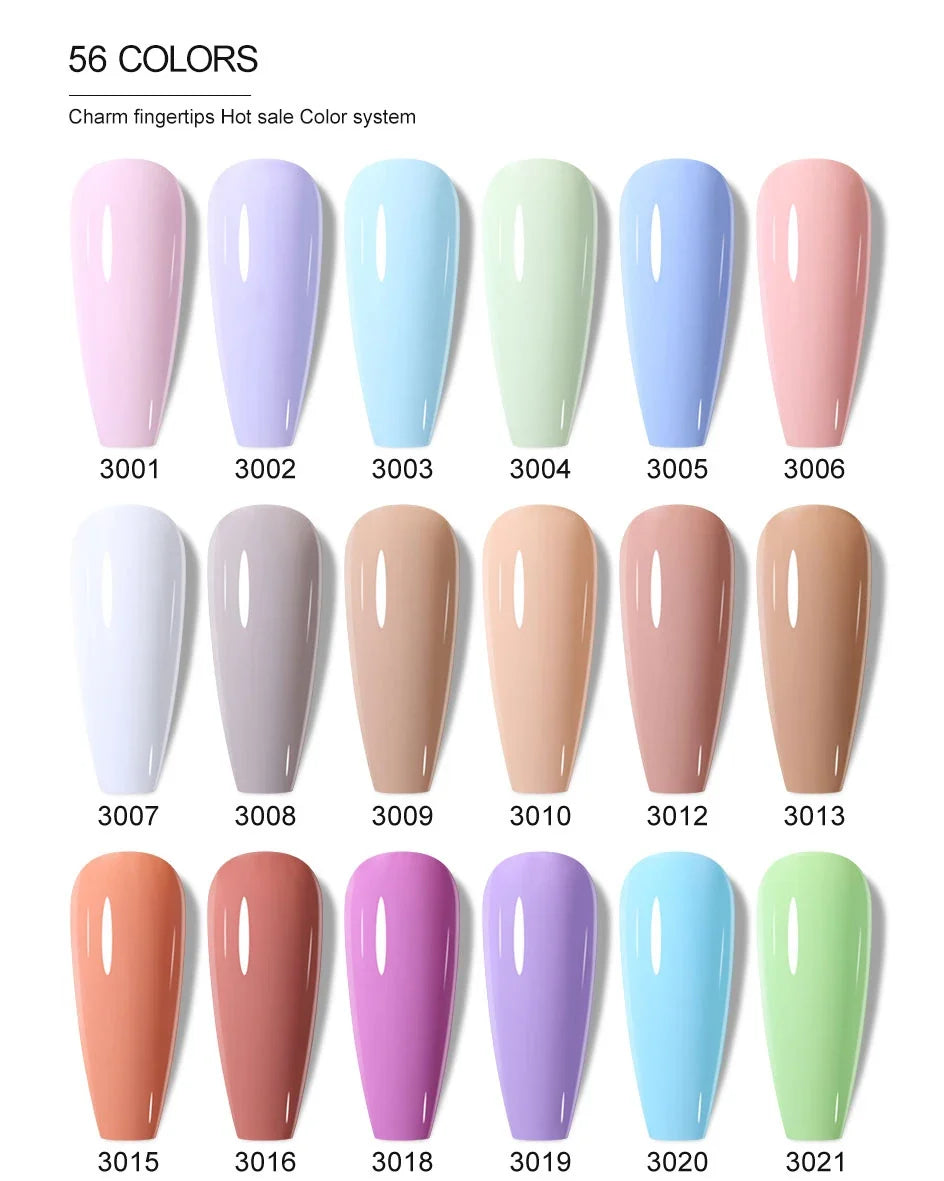 Clou Beaute Solid Gel Nail Polish Milky White Neon Green Color Gel Varnish HEMA TPO FREE Gel Polish Nail Art Semi Permanent Nail
