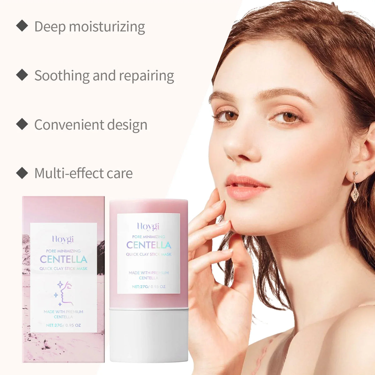 Centella Clay Stick Mask Pore Minimizing Bentonite Deep Cleansing Purifying Mud Mask Stick For Oil Control Korean Glowing