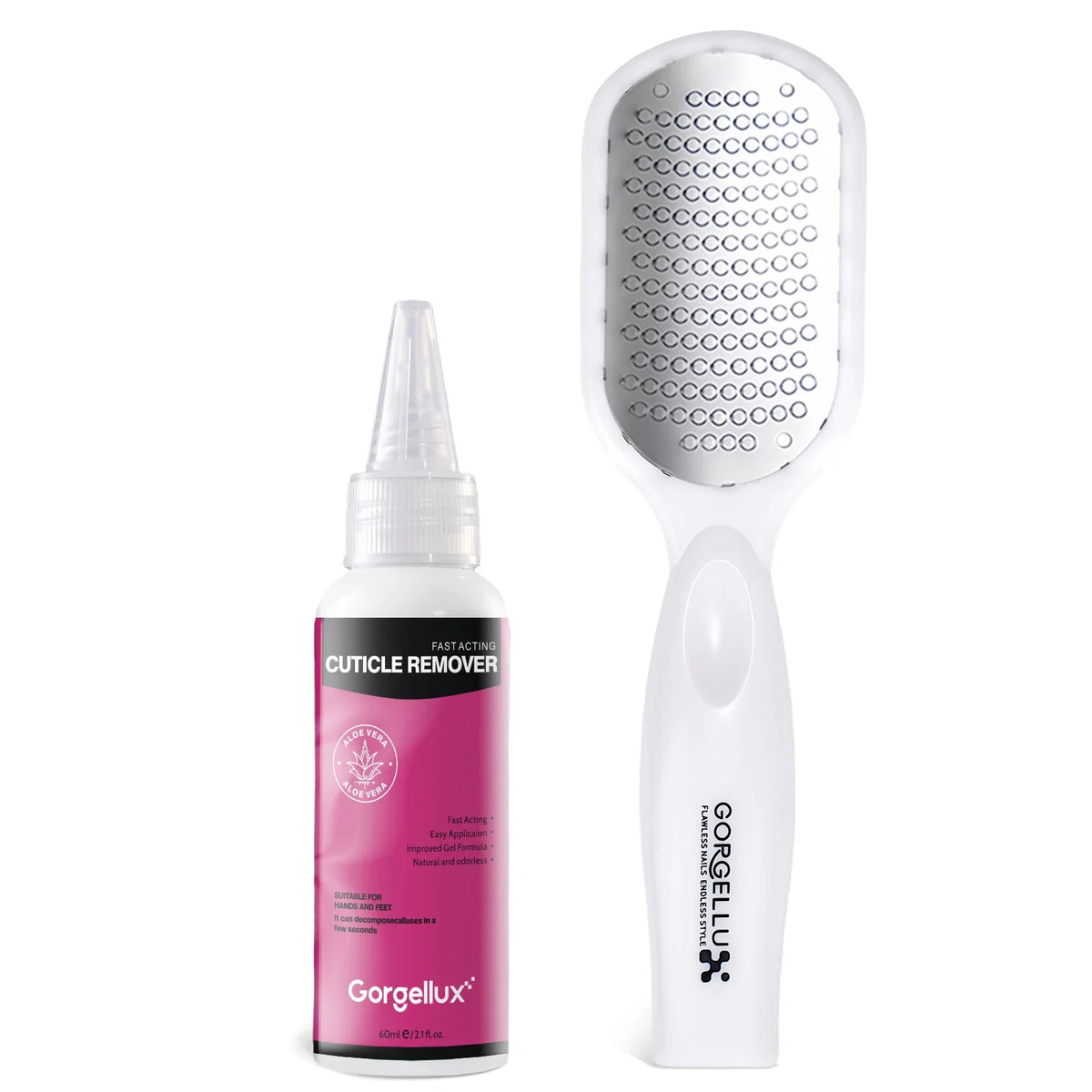 Gorgellux Foot Care Callus Softening Set Callus Removal Gel and Foot Scrub Set For Dry Rough Cracked Heels  Foot Exfoliating