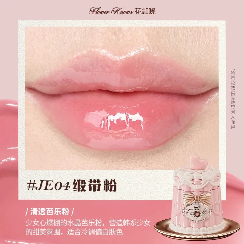 FLOWER KNOWS THE SWEETIE BEAR COLLECTION Coating Lip Jelly SOFT LIP STICK,Hydrating Gloss,Moisturizing Tint,Shine & Glow Finish
