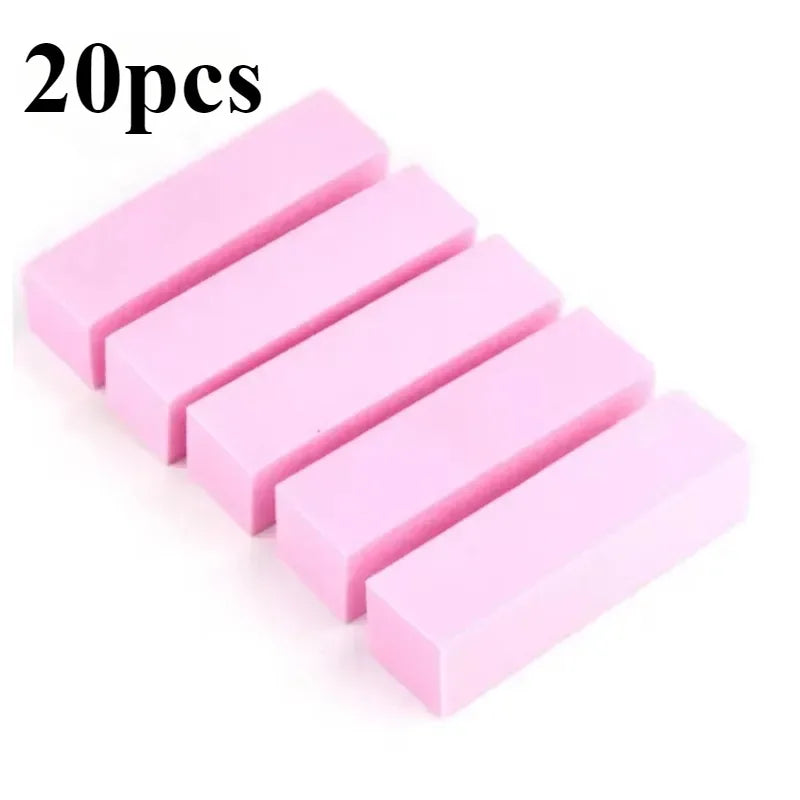 5/10/15/20Pcs Nail Buffer Professional Nail File Polisher Block Manicure Pedicure Files Sanding Polishing Sponge Nail Art tools
