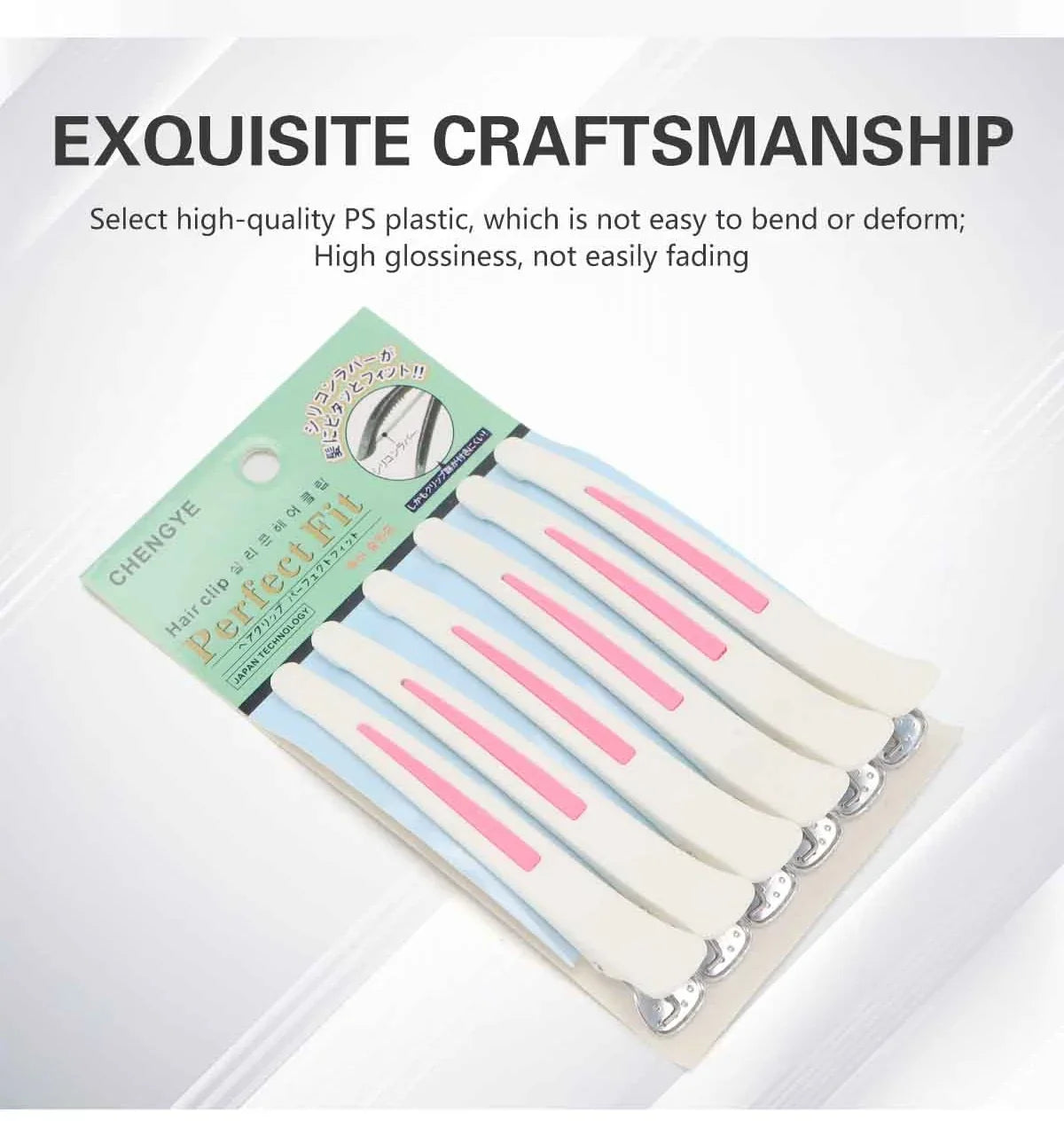 6Pcs Salon Alligator Hair Clips Traceless Hairdressing Clips Claws Section Barbershop Beauty Styling Tools Hairpin Accessories
