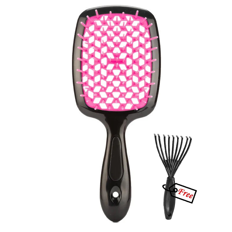 Hair Comb Anti Static Scalp Massage Brush Wet Dry Hair Detangling Styling Comb Salon Barber Brushes Demelante Hair Care Tools