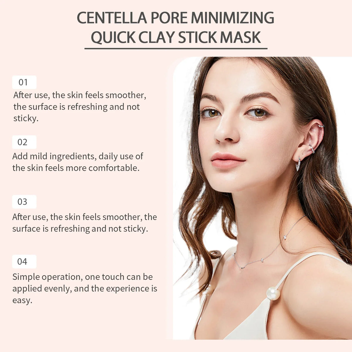 Centella Clay Stick Mask Pore Minimizing Bentonite Deep Cleansing Purifying Mud Mask Stick For Oil Control Korean Glowing
