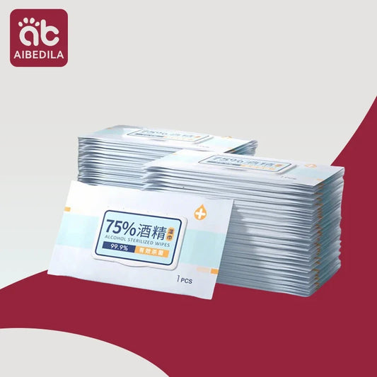 100pcs/box Individually Wrapped Hand & Mouth Wipes Alcohol-Free & Hypoallergenic for Baby Children Gravida Travel