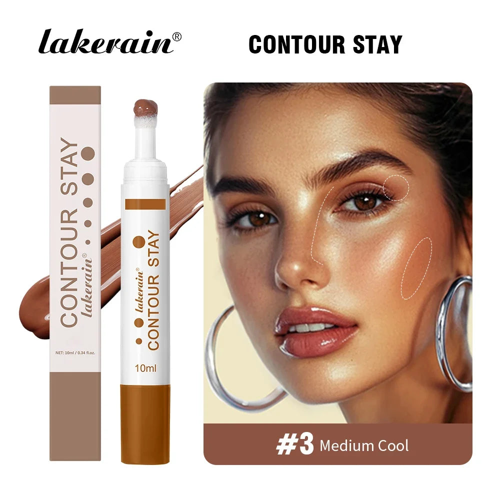 6 Colors Liquid Contour Long Wear Bronzer Cream Contour Makeup Long Lasting Nourishing Hydrating Face Contour 6 Colors