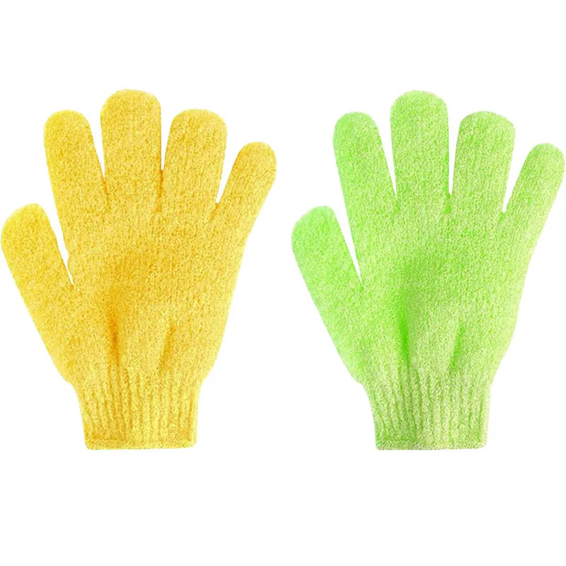 1/2Pcs Five Fingers Bath Gloves Peeling Exfoliating Household Shower Towel Scrub Body Wash Elastic Wipe Back Body Cleaning Tools