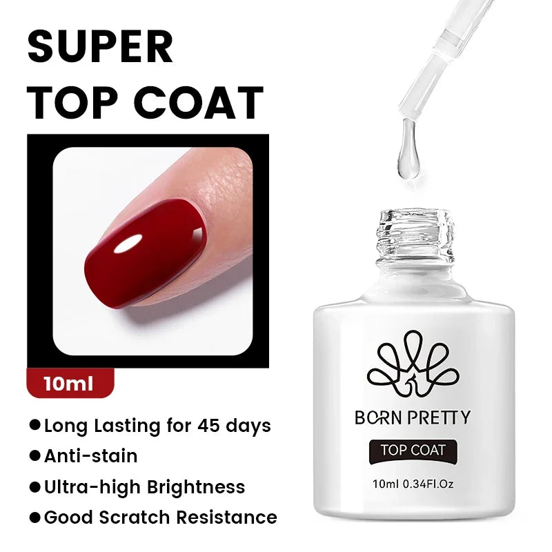 BORN PRETTY 10ml Purple Red Series Gel Nail Polish Winter Dark Purple Nail Art Varnish Semi Permanent Soak Off UV LED Gel