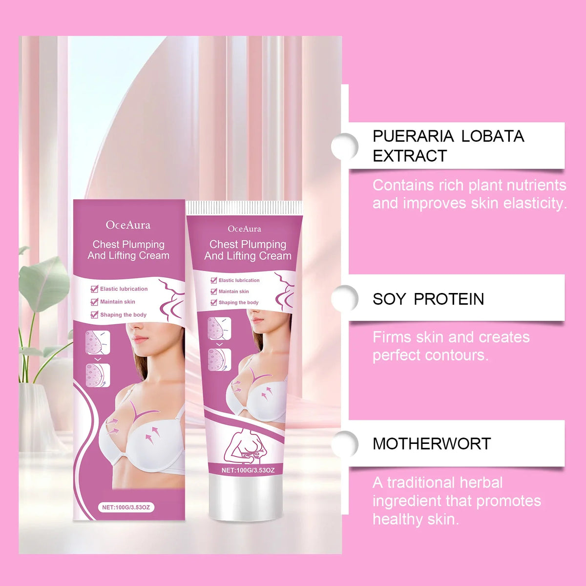 Chest Plumping Lifting Cream Enlargement Size upImprove Breast Flat Sagging Bust Firming Massage Boob Cream Bust Care
