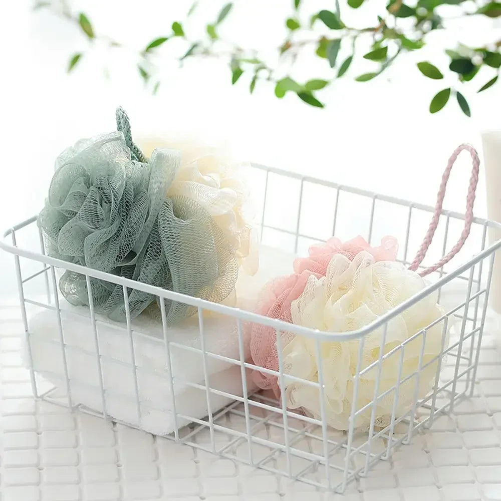 Exfoliating Shower Mesh Sponge Foaming Bath Ball Soft Body Scrub Back Cleaner Bath Accessories