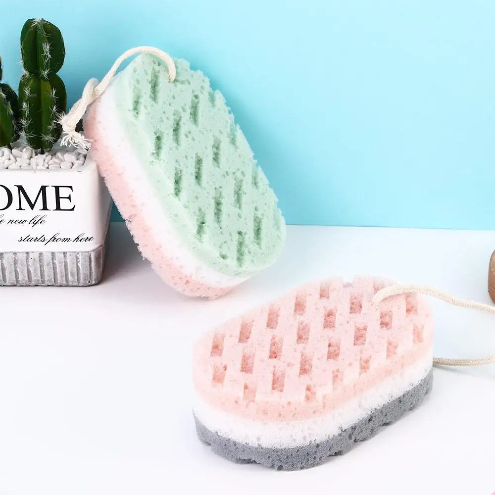 High Quality Durable Quick Foaming Bathing Accessories Massage Brush Sponge Scrubber Shower Rub Sponge Bath Ball Body Brush