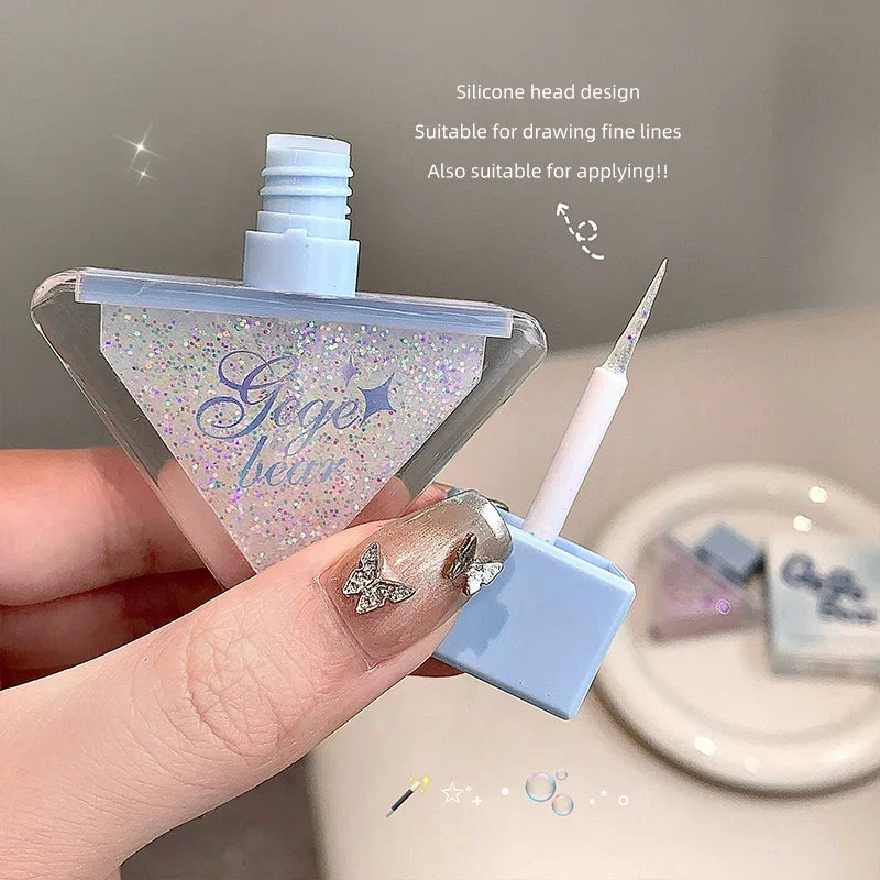 Gege Bear Glazed Eyeshadow Liquid Pearlescent Glitter Brightens Highlight Silkworm Liquid Eyeshadow