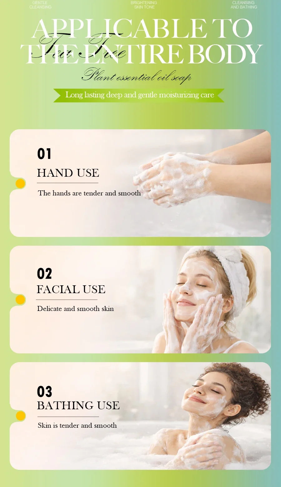 100g Tea Tree Essential Oil Soap Handmade Olive Oil Soap Plant Essential Oils Whitening Basic Cleaning Features Chemical Free