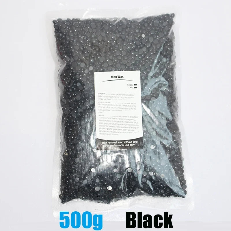 500g/200g/50g Hard Wax Beans For Body Hair Removal Versatile Painless Wax Warmer Waxing Beans for Wax Heater Machine Unisex