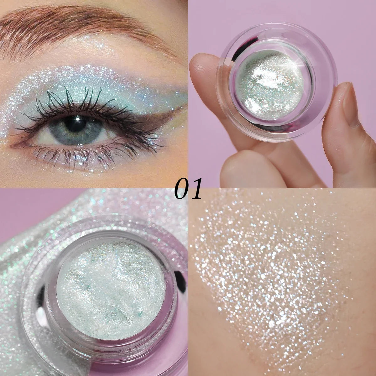7 Color Liquid Eyeshadow Waterproof, non-sticky  rmt Highlighter & smoky eyeshadow with vivid color payoff Cosmetics