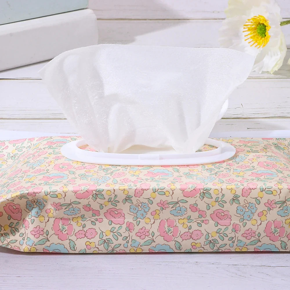 EVA Baby Wet Wipe Pouch Portable Buckle Wipes Holder Case Flip Cover Snap-Strap Reusable Refillable Wipe Bag Outdoor Tissue Box