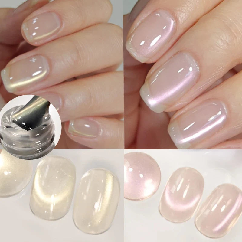 BORN PRETTY Gold Pink Cat Magnetic Gel Polish 10ml Water Light Spaking Glitter  Soak Off UV Semi Permanent Varnish Manicure