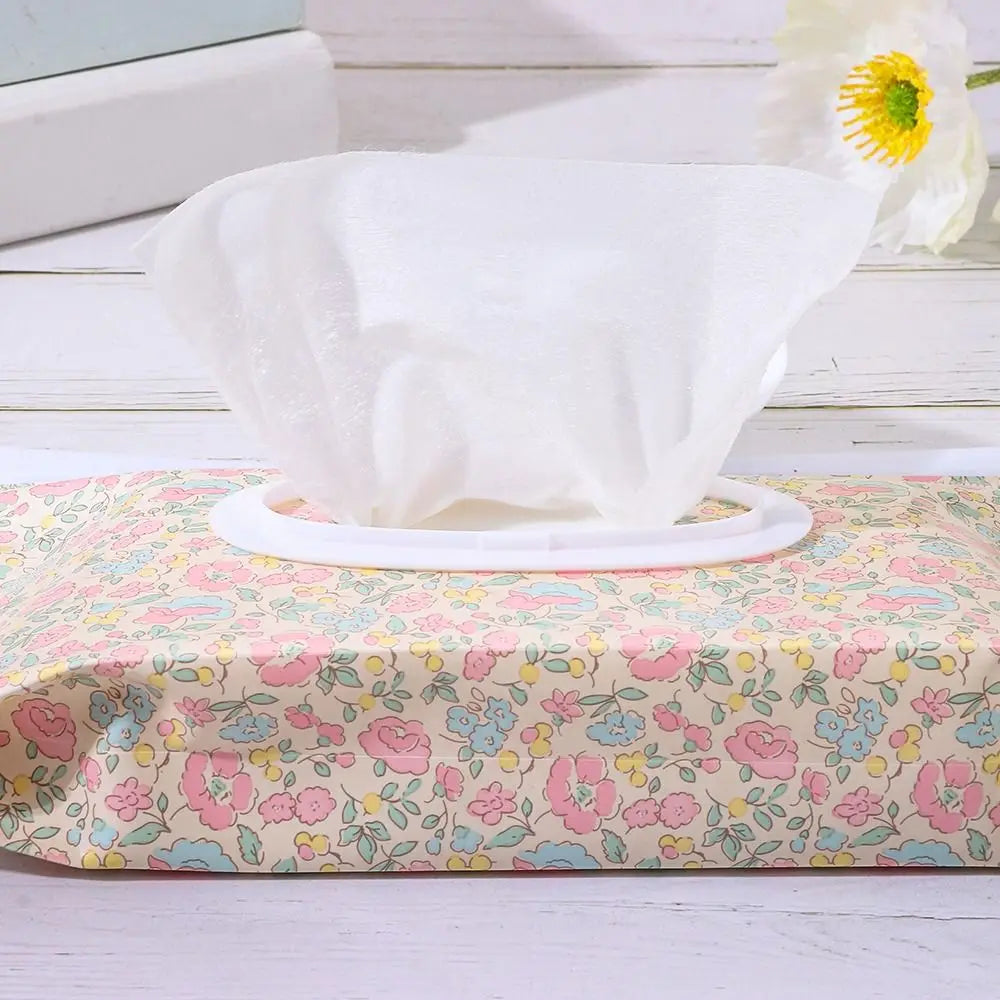 EVA Baby Wet Wipe Pouch Portable Buckle Wipes Holder Case Flip Cover Snap-Strap Reusable Wet Wipe Bag Outdoor Tissue Box