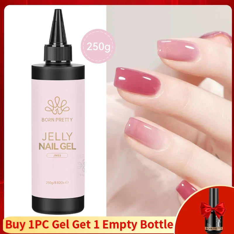 BORN PRETTY 250g Super Top Coat Gel Nail Polish Base Gel Matte Top Coat Semi-Permanent Varnish Soak Off Nail Art Functional Gel