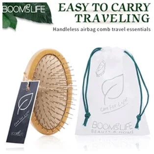 Custom Boar Bristle Hair Brush Women Hair Anti-Static Scalp Massage Comb Wood Hair Brush for Curly Thick Long Hair Detangler