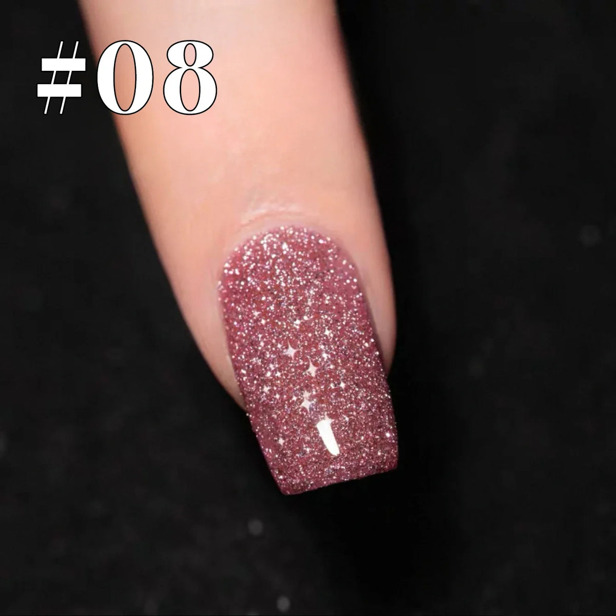 1-12pcs Wine Red Flash Crushed Strobe High Density Diamond Glitter Gel Nail Polish Black Nails Red Nails White Nails