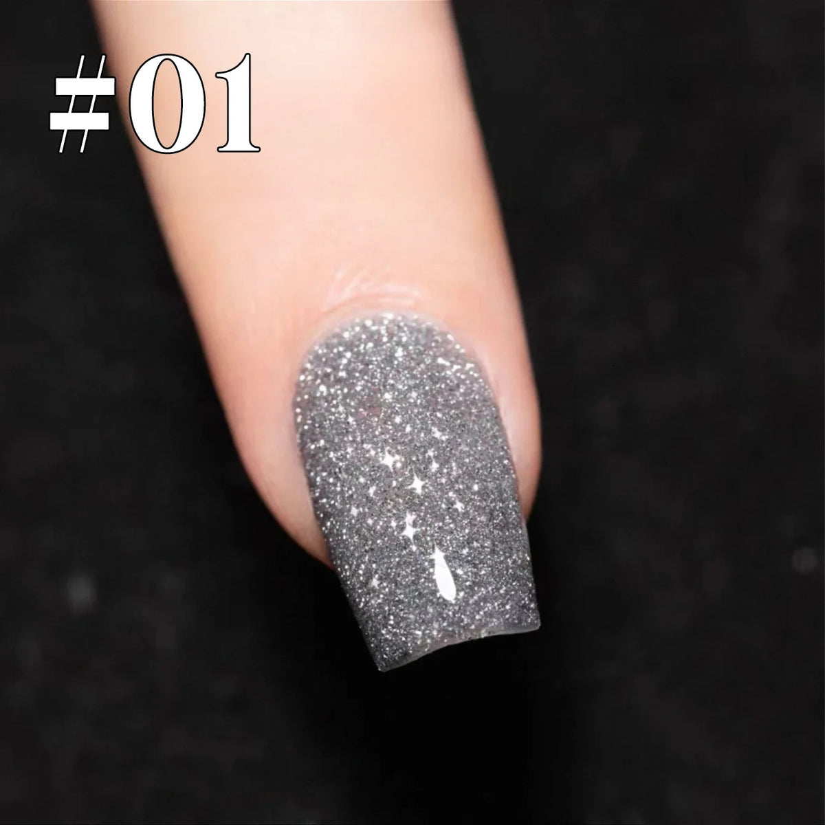 1-12pcs Wine Red Flash Crushed Strobe High Density Diamond Glitter Gel Nail Polish Black Nails Red Nails White Nails