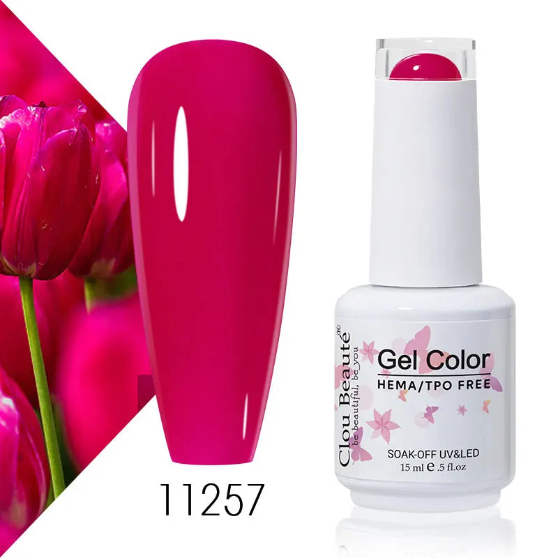 Clou Beaute Coffee Colors Nail Gel Polish HEMA/TPO FREE Soak off UV/LED 15ml Vernis Semi Permanent Nail Varnish 15ml Base Top