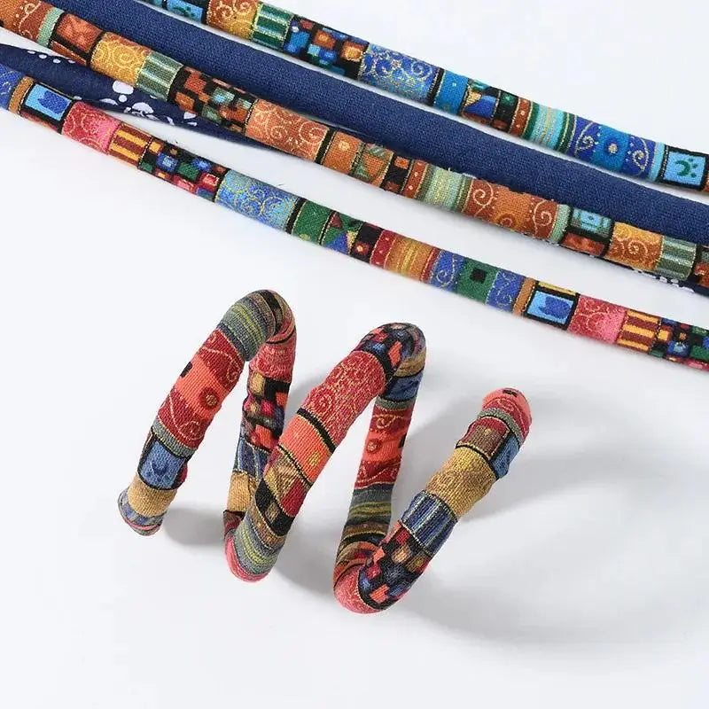Colorful Dreadlocks Long Ponytail Hairpin Hair Bands Ethnic Style Hair Ropes Ties Horsetail Headband Bendable Hair Styling Tools