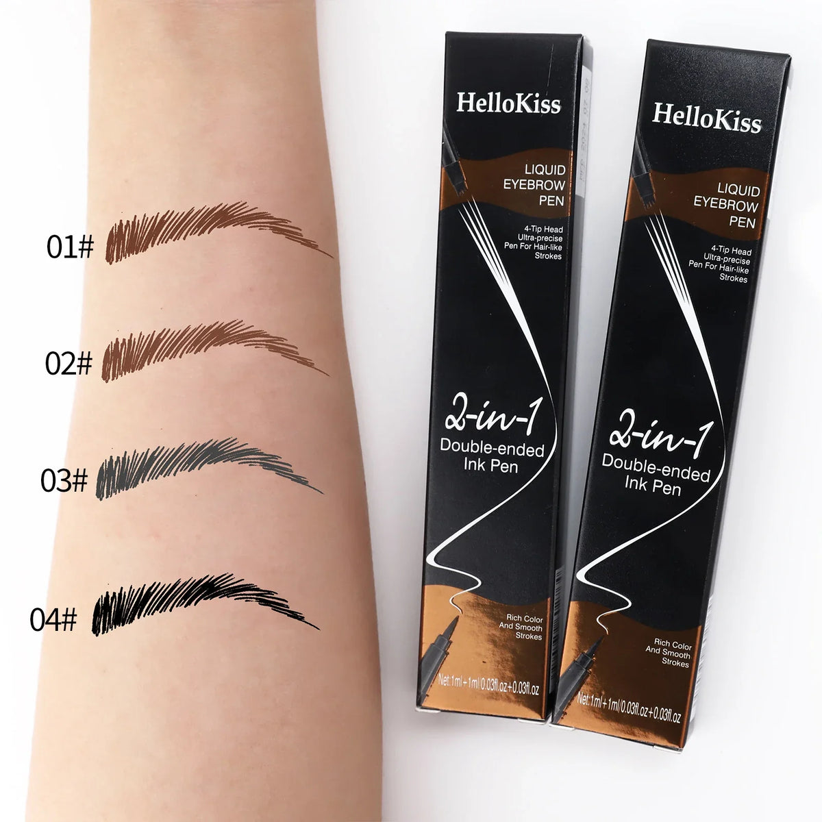 4 Point Eyebrow Pencil Waterproof Liquid Eyebrow Pen Makeup Long Lasting Cosmetic Microblade Brow Pencil