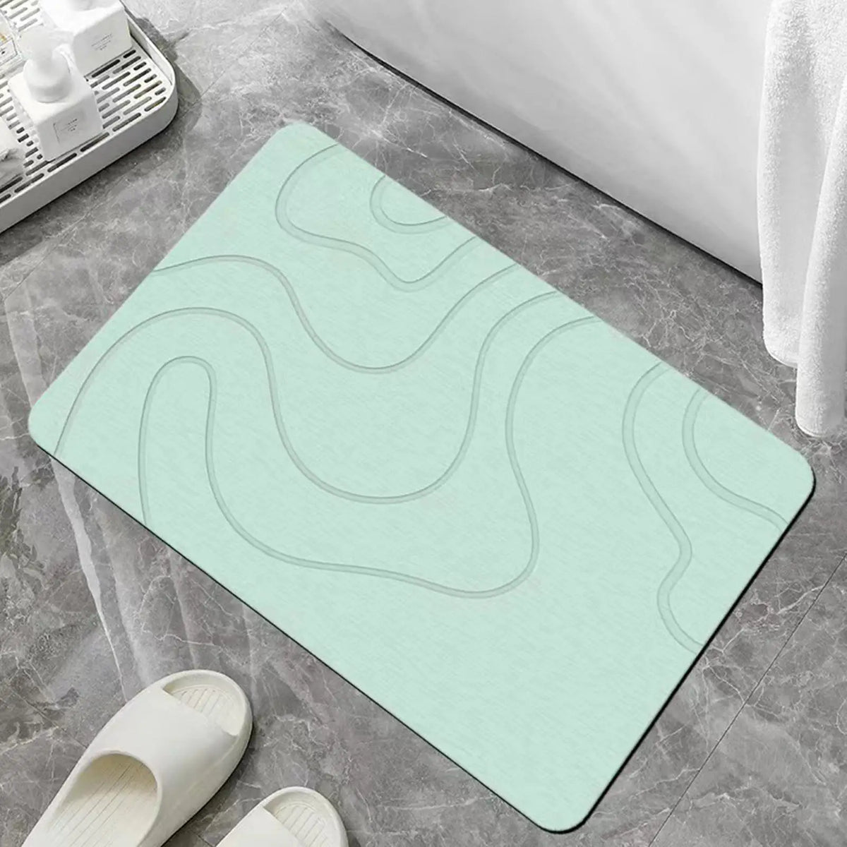 Bath Mat Mud Soft Mat Water Absorption Quick Drying Shower Mat Entryway Rugs Indoor Washable Door Mat For Front Door
