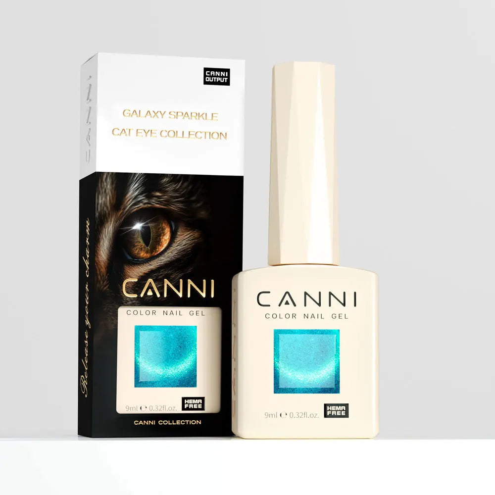CANNI Cat Eye Gel Nail Polish TPO Free Galaxy Glitter Diamond Sparkle Gorgeous Color Soak Off UV LED Gel For Man Nail Design Gel