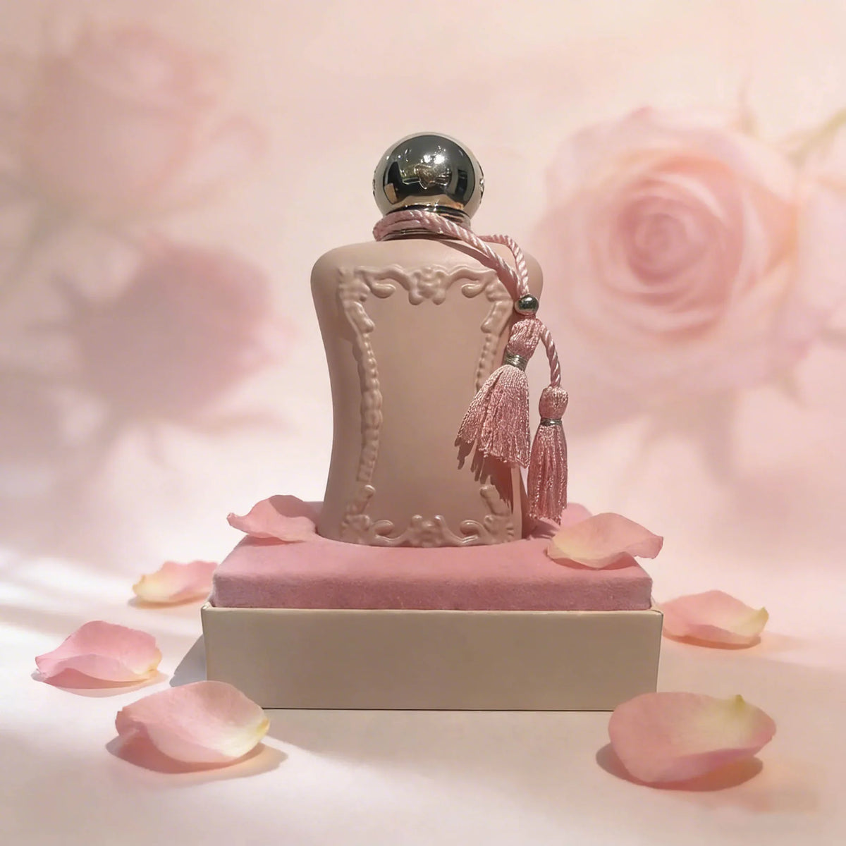 DELINA EDP: Elegant Pink Bottle with Tassel, Sophisticated Feminine Scent for Daily Wear
