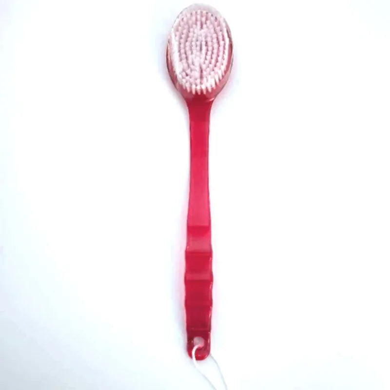 1Pc Long Handle Bath Brush Soft Hair Bath Brush Back Ball Brush Bathroom Body Brushes Mud Back Scrubber Shower Massage Brushes