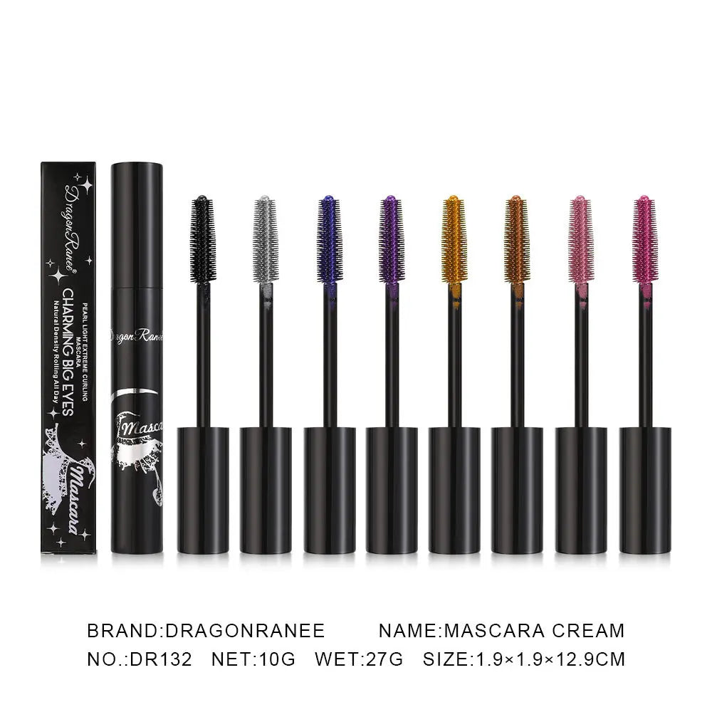 Colorful Volume Mascara Lasting Styling Waterproof Quick Dry Blue Purple Curling Lengthen Long Eyelash Silk Extension Cream