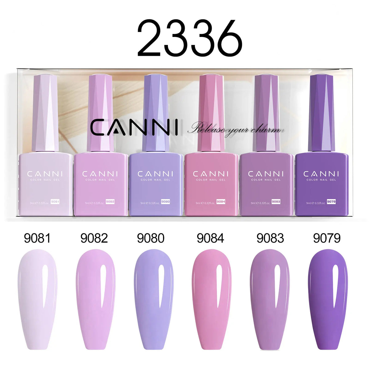6pcs/kit CANNI Gel Nail Polish TPO FREE Nails Semi Transparent Jelly Pink Collection Soak Off UV LED Gel Diamond Top Coat Set
