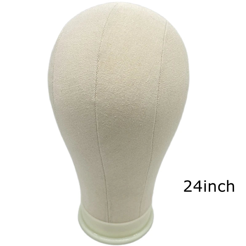 Canvas Block Head Kit Training Mannequin Wig Head Display Styling Mannequin Manikin Head Wig Stand Wig Head Stand