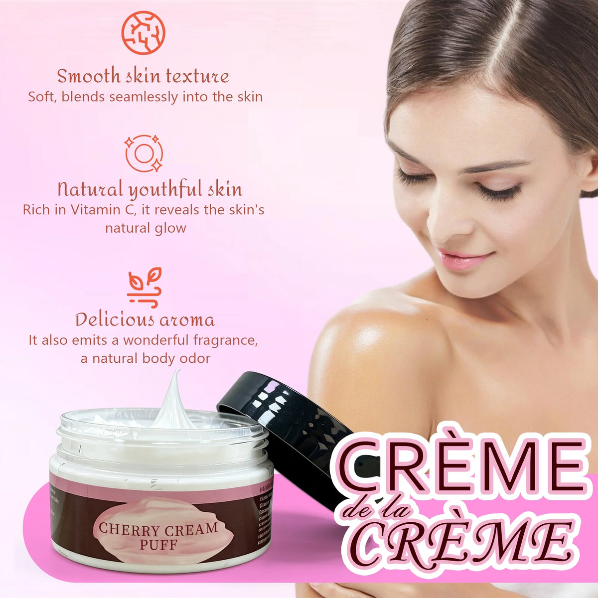 body butter, Firming/moisturizing/brightening/whitening/antioxidant ingredients, Use on the whole body,CREME de la CREAM