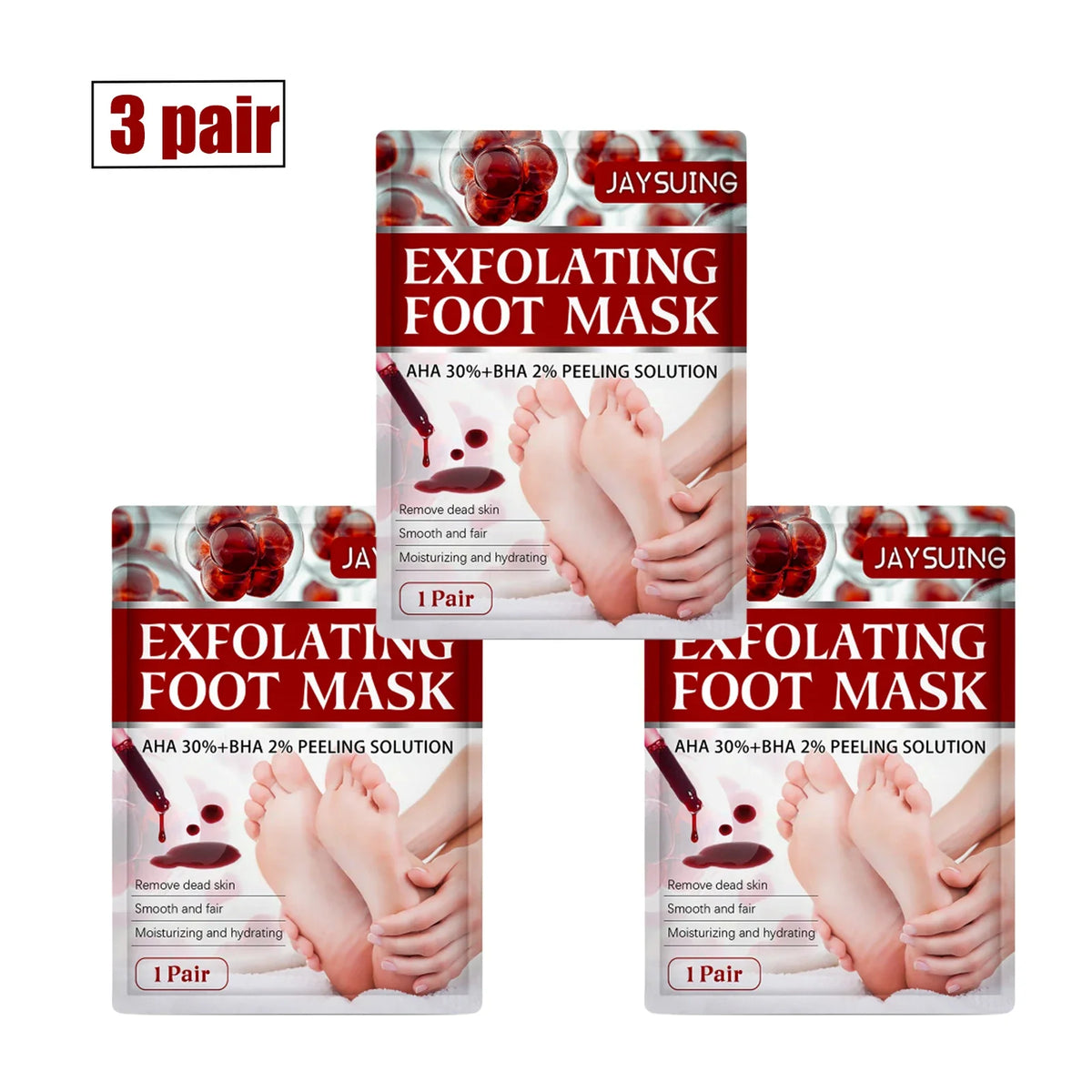 Foot Fruit Acid Exfoliating Peel Mask Dry Rough Cracked Feet, Soothing Your Feet & Heel, Make Feet Smooth And Soft Pure natural