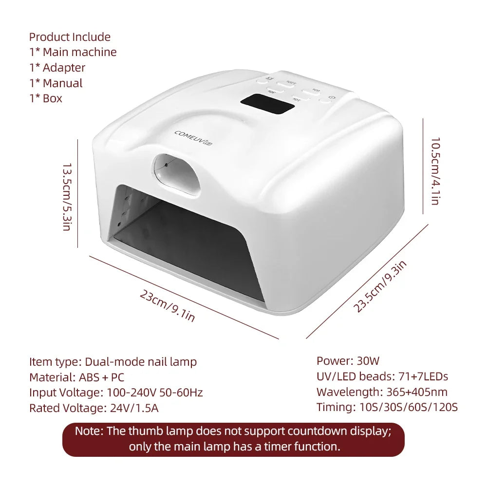 Dual Port Nail Lamp Nail Dryer UV Light 78 LEDs Single Toe Single Finger Full Hand Fast Gel Drying Light Auto Sensor Nail Art