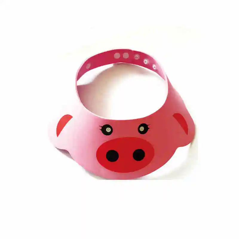 Baby cartoon hair washing, water blocking, ear protection hat, baby shower cap, washing and protection tools