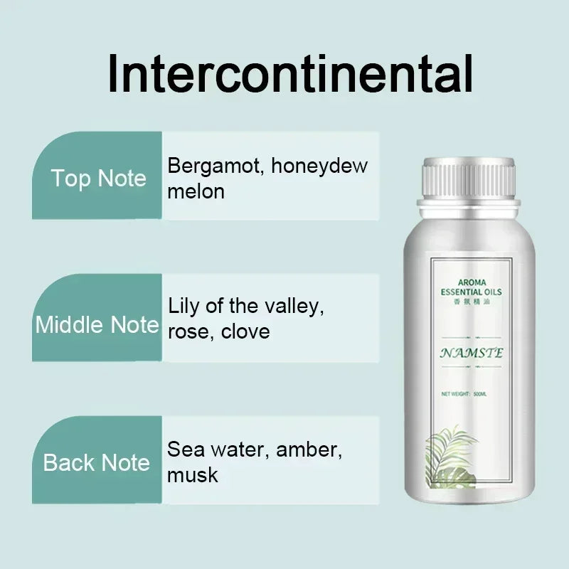 500ML Air Freshener Essential Oil Diffuser Refill Air Purifier for Hotels Electric Aromatic Oasis Humidifier Car Smoke Generator