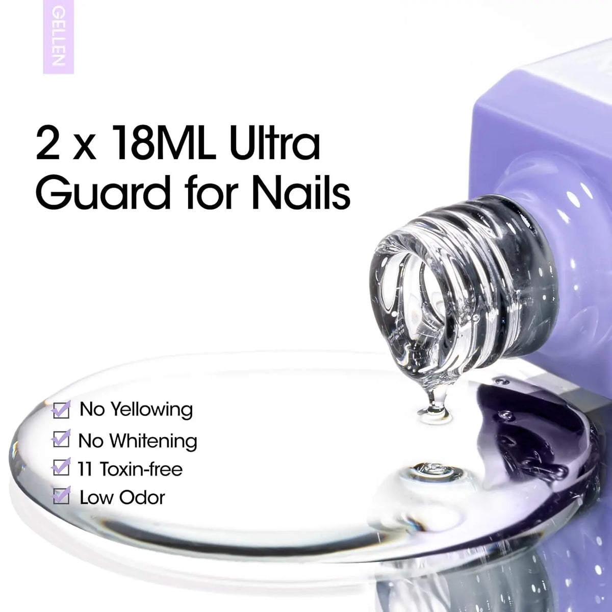 18ml Top Coat Base Coat Gel Set Nail Art No Wipe Soak Off Ultra Glossy Top UV LED Cured Long Lasting Nail Supplies