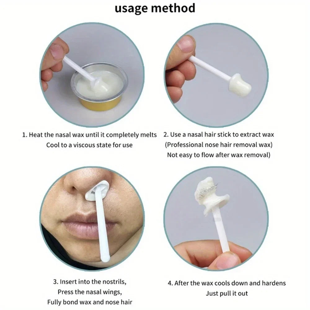 1 Set Of Portable Nose Hair Removal Wax Set, Nail Trimming And Beauty Tools, Unisex Nose Hair Cleaning Clip