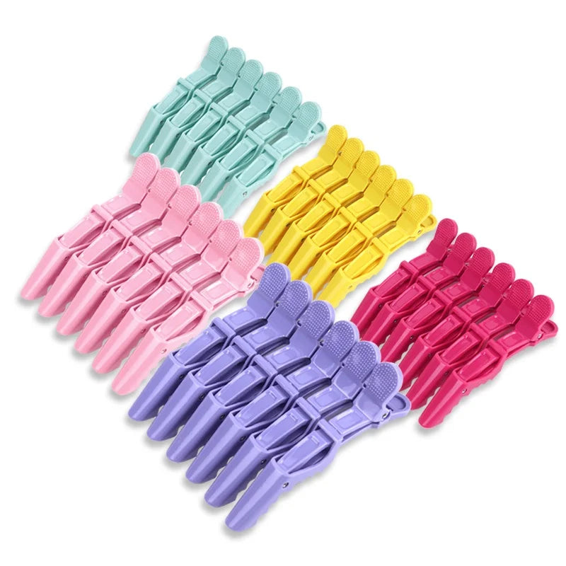 6PCS Alligator Hair Clips Hairdressing Clamps Claws Section Clip Barber Crocodile Hairpin Salon Styling Tools Hair Accessories